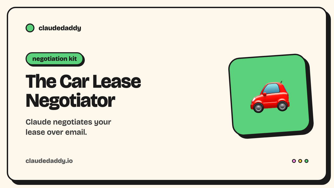 The Car Lease Negotiator