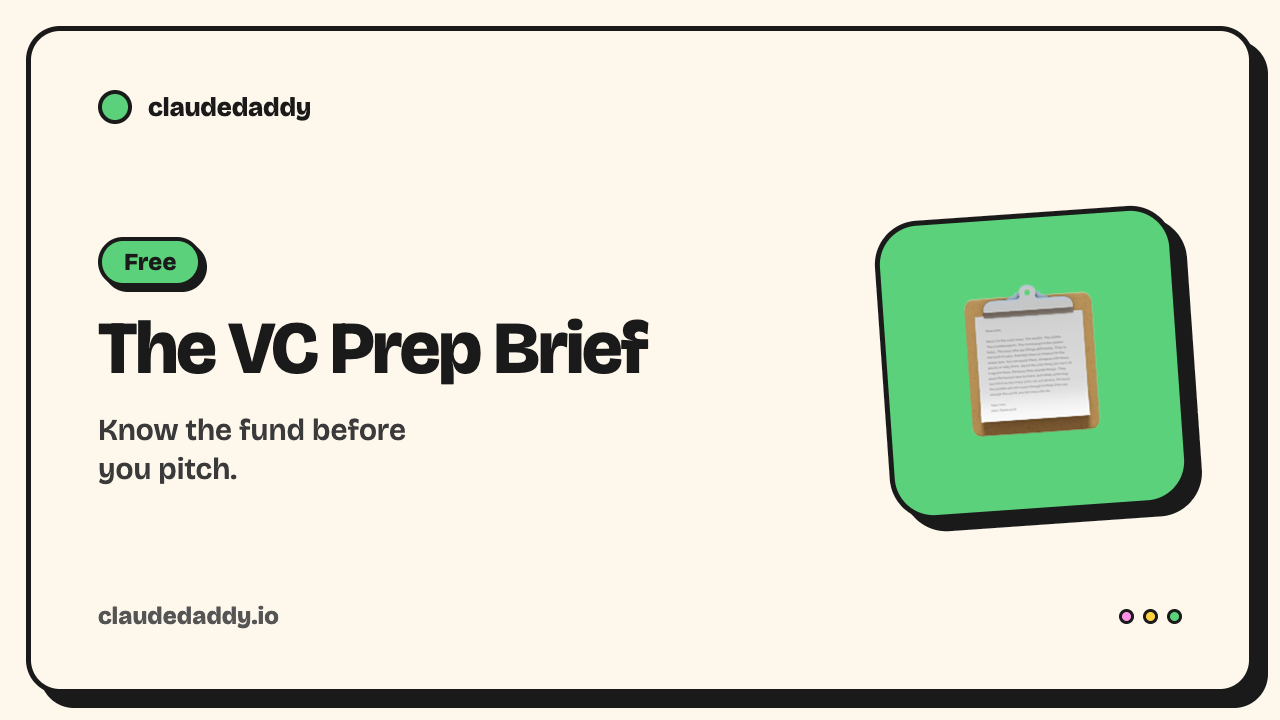 The VC Prep Brief